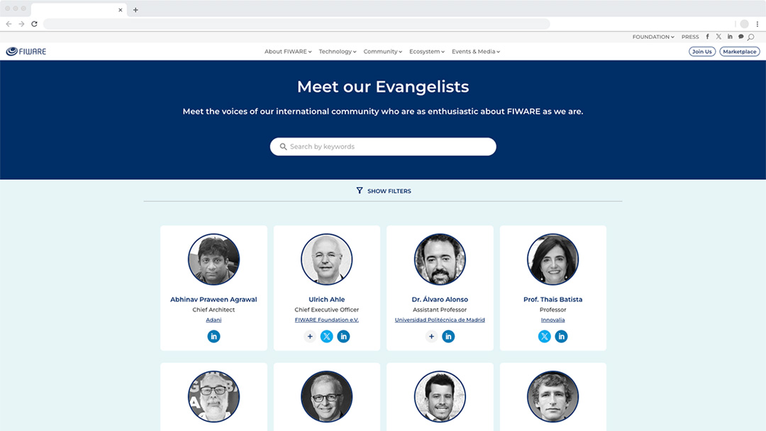 fiware.org – Evangelists