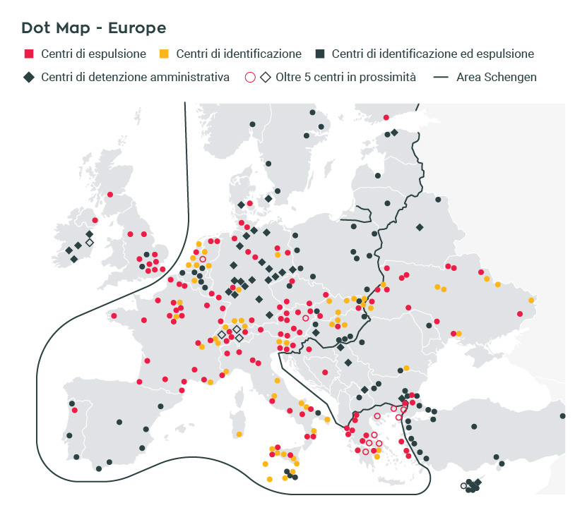 OM – Dot map, Europe